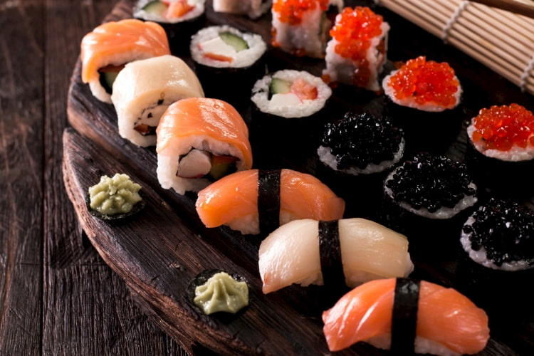 Sushi platter