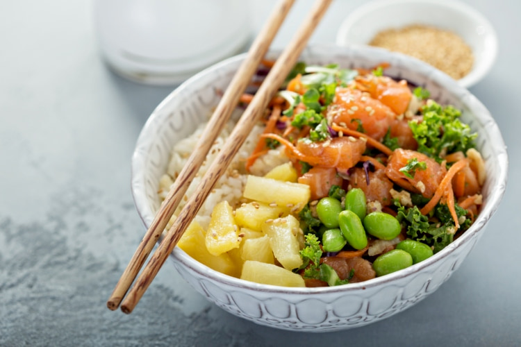 Hawaiian poke bowl