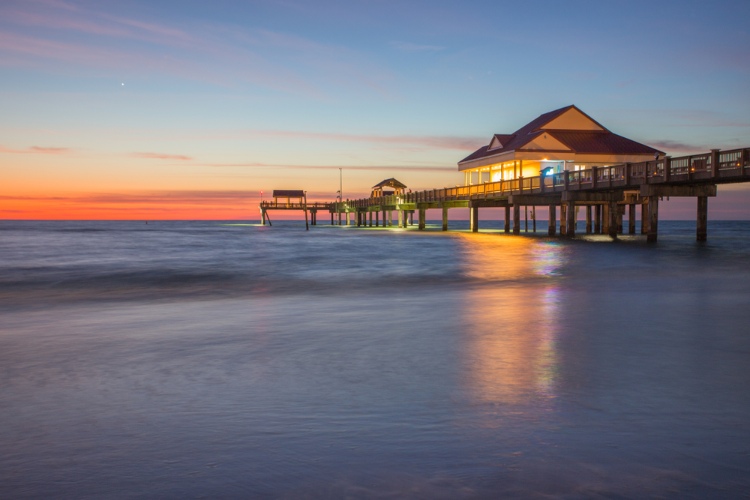 Pier 60 at Clearwater Beach at sunset