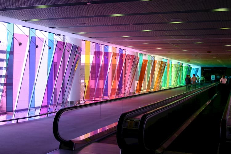 Moving walkway at Miami International