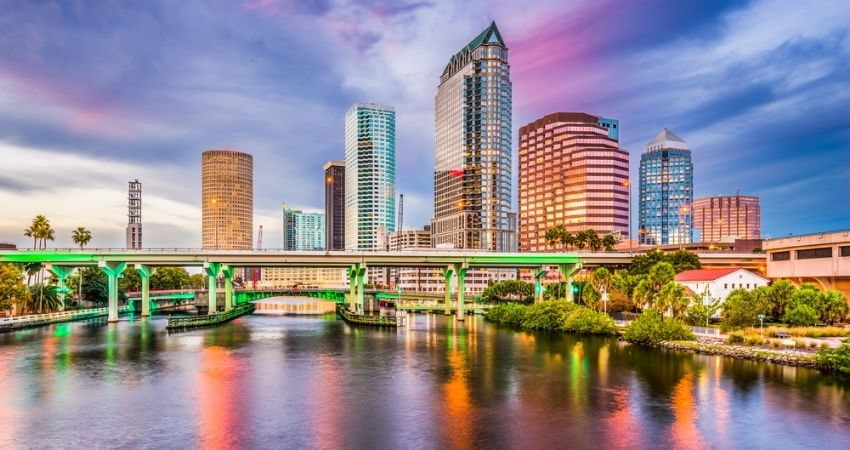 Tampa Florida city skyline