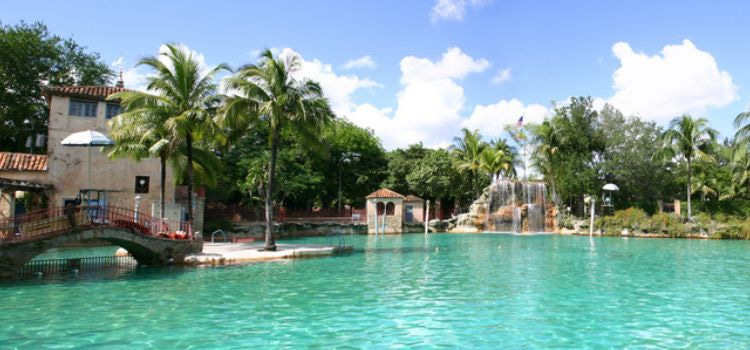 Panoramic view of the Venetian Pool in Miami