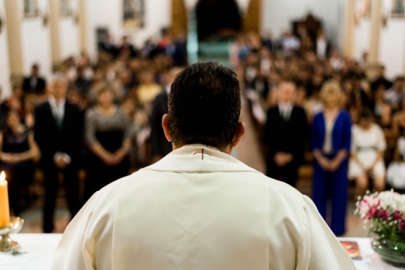 a pastor speaks to his congregation